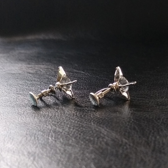 Cee Tee vintage sterling silver earrings - Picture 3 of 6